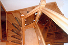 halbgewendelte Treppe